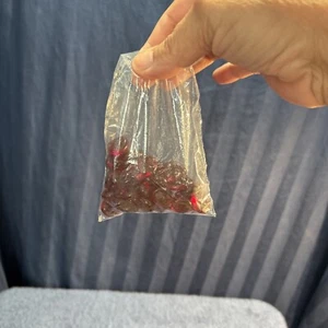 1984 Pente Replacement Pieces Red Glass 36 stones Parts Only     A4 - Picture 1 of 3