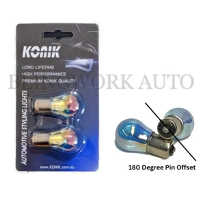 Bombillas de marcha atrás halógenas blancas KONIK S25 BA15s 1156 P21W 5000K - Imagen 1 de 7