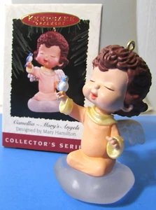1995 Hallmark Ornament Camellia ~ Mary's Angels - Imagen 1 de 14