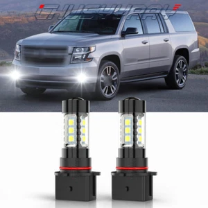 For Chevy Suburban 2015-2020 2x 12278 PSX26W LED Fog Light BULBS 6000K White - Picture 1 of 12