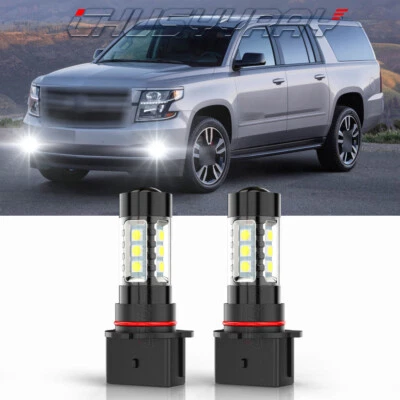 Faros antiniebla LED 6000K blancos para Chevy Suburban 2015-2020 2x 12278 PSX26W Foto 1 de 4