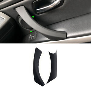Right Black Interior Door Panel Handle Cover Trim Fit For BMW 3 Series E90 E91
