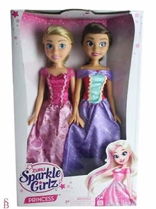 Muñecas princesa Zuru Sparkle Girlz de 18"" x2 - bnip - conjunto de dos muñecas 48 cm paquete doble - Imagen 1 de 6
