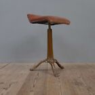 Antique Vintage Cast Iron Cello Swivel Stool Chair Musician Industrial