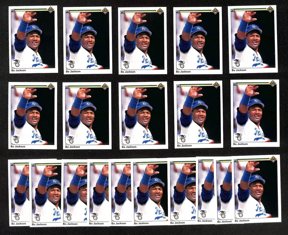 Lote de cartões de beisebol 1990 Upper Deck #75 Bo Jackson 20ct Royals 1403F - Imagem 1 de 1