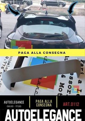 0112🔥RENAULT CLIO 4 IV DAL 2012+ SPOILER TETTO ALETTONE DESIGN SPORTIVO🔥 - Immagine 1 di 4