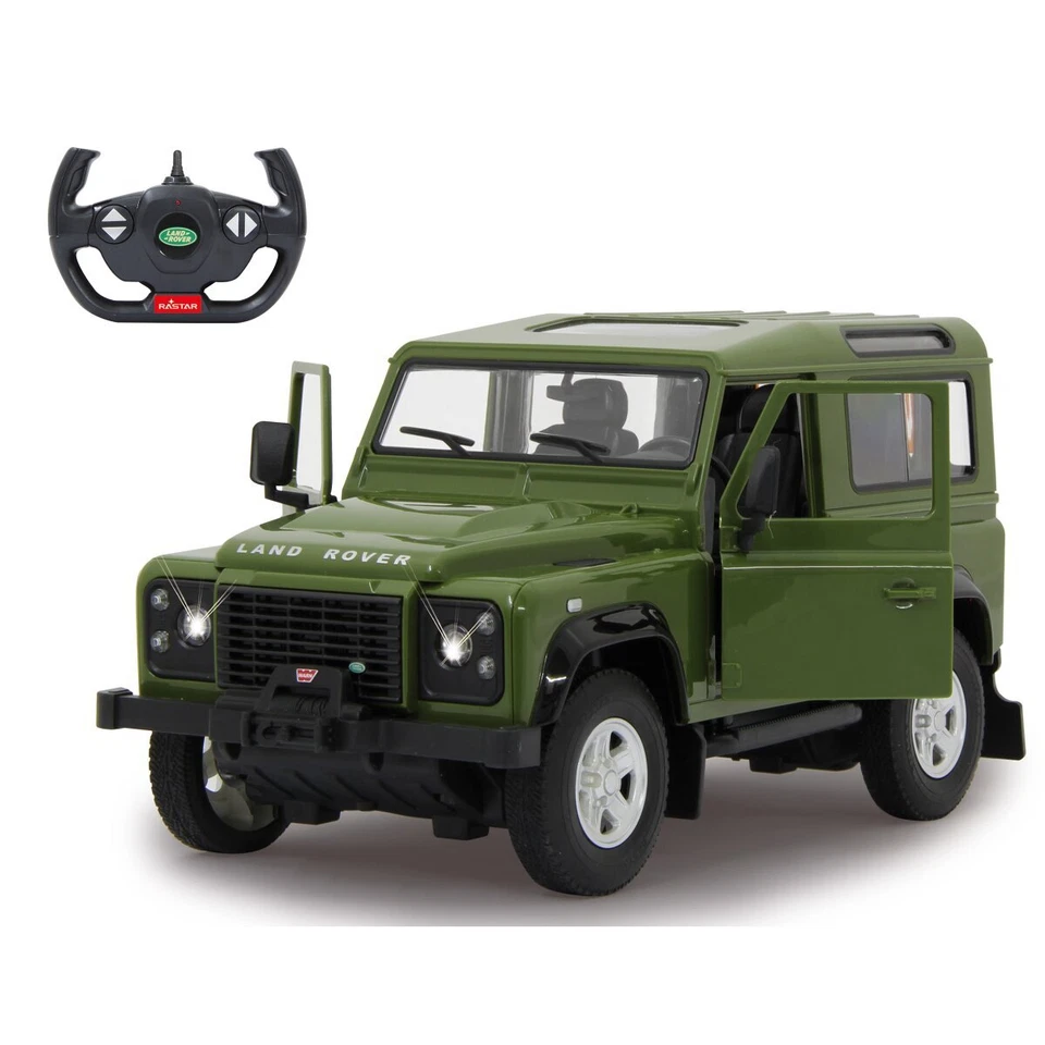 Jamara RC Land Rover Defender 1:14 | Grün | 2,4GHz | mit manuell öffnenden Türen - Bild 1 von 4