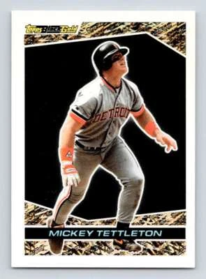 Topps Black Gold #41 1993 Mickey Tettleton Tigers inserto 1:72 casi nuevo  Foto 1 de 2