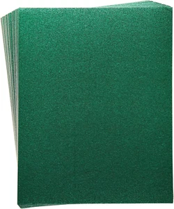 30 Sheets Green Glitter Cardstock Paper for DIY Crafts, Card Making, Invitations - Picture 1 of 9