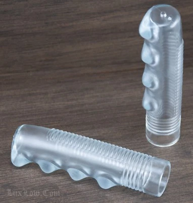 Clear Bike GRIPS Classic Vintage Cruiser Bicycle Schwinn Stingray Lowrider Beach - Image 1 of 4