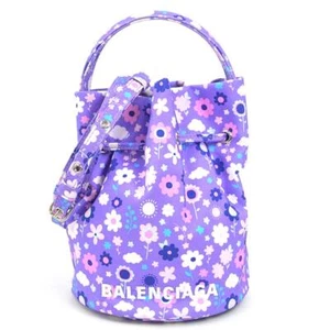 Auth BALENCIAGA Wheel XS Handbag Shoulder Bag Purple/Multicolor - r10552g - Picture 1 of 14