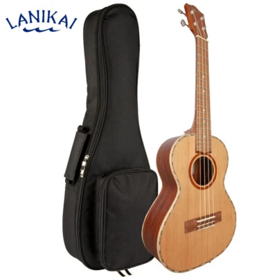 Lanikai CDST-T Cedar Solid Top Tenor Ukulele with Padded Gig Bag - Image 1 of 3