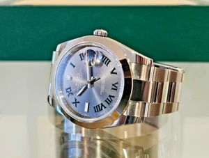 Rolex Wimbledon Datejust 41 Stainless Steel New & Unworn 2024 Full Set 126300 UK - Picture 1 of 17