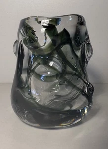 Whitefriars Knobbly Glass Vase 1960s Designed by William Wilson - Picture 1 of 12