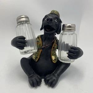 Rivers Edge Hunting Labrador Dog Salt & Pepper Shaker Set, Poly Resin, 5.75” NEW - Picture 1 of 17