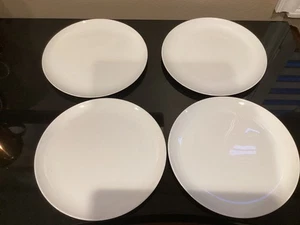 4 Corning Centura Discontinued 10" White Dinner Plates - Picture 1 of 5