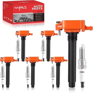 Juego de 6 bobinas de encendido UF648 y bujías de iridio compatibles con Chry... - Imagen 1 de 6