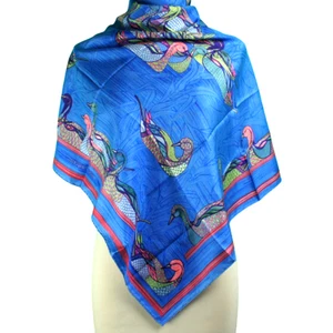 HERMÈS "Mare aux Canards" By Daphne Duchesne 1981 Vintage Luxury Silk Scarf 34" - Picture 1 of 17