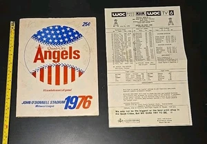 1976 Quad City Angels Minor League Baseball Program & Roster Signed Davenport IA - Picture 1 of 19