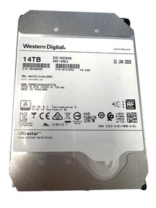 WD Ultrastar DC HC530 14TB 7.2K RPM SAS 12Gb/s 3.5" HDD WUH721414AL5204 0F31052 - Bild 1 von 3