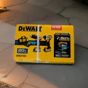 DeWalt DCK274E2 20v Brushless 2-Tool Combo Kit w/ 2 Power Stacks  - Picture 1 of 7