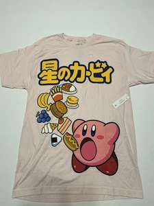 Camiseta Kirby Hombre Rosa Japonesa Nintendo HAL Laboratorio Comida Gráfica Talla Mediana - Imagen 1 de 5