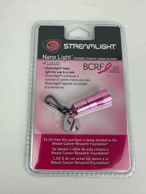 Streamlight Pink Nano Light Flashlight NIB - Image 1 of 2