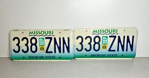 2x Expired 2009 Missouri License Plates - Show-Me State (E-24) - Picture 1 of 3