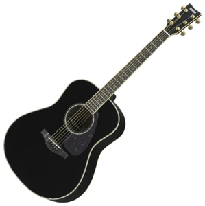 Yamaha Acoustic Guitar LL16D ARE Black Passive Type Pickup Original jumbo body - Picture 1 of 3