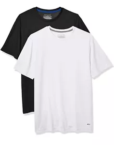 Essentials Confezione da 2 T-Shirt Tecniche Performance Uomo, Nero/Bianco, Taglia XXL. - Foto 1 di 1