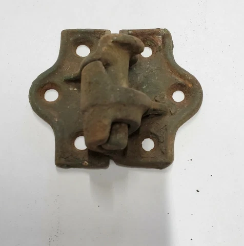 Antique Cast Iron Pivot Hinge Right Side Shutter Hing set Architectural Salvage Cover
