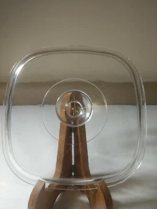 Pyrex Corning Ware A12-C Clear Glass Square 10 1/2”Lid Replacement Top EUC - Picture 1 of 12