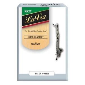 D'addario La Voz - Bass-Clarinet Reeds - Strength Medium - Box of 10 Reeds - Picture 1 of 1