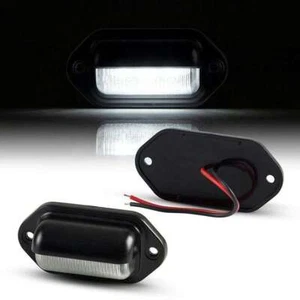 2 x LED license plate lighting 12V 24V cool white trailer car truck traffic regulation approval - Picture 1 of 5