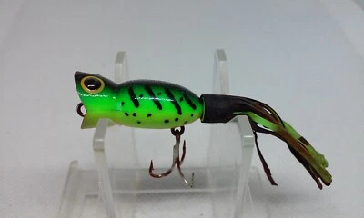 Fred Arbogast HULA POPPER Firetiger 1.25" Ultralight Topwater/Surface Fish Lure Foto 1 de 4