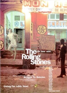 1998 The Rolling Stones "Saint Of Me" Release Music Industry Promo Reprint Ad - Picture 1 of 1