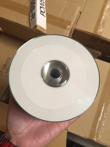 Philips CD-R,52X,80MIN,White Inkjet Printable,Clear Hub,MPN:CR7D5JV/17, 600 PCS - Picture 1 of 2