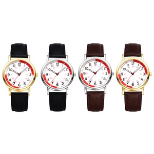 Student Nurse Doctor Genuine Leather Band Watch Analog Medical Watches for Women - Picture 1 of 35