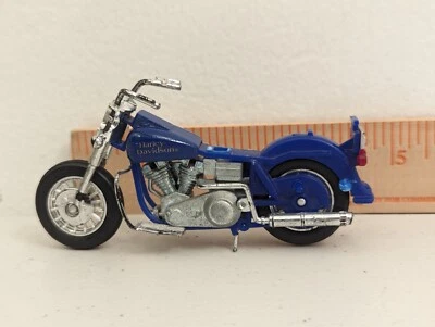 1993 Matchbox Motorcycle 4.5 Inch Blue Harley Davidson Sportster - Image 1 of 4