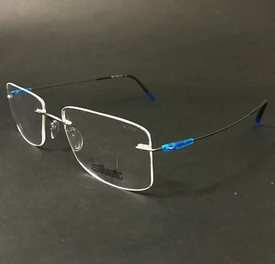 Monturas de gafas Silhouette 5500 BJ 6660 gris azul onda de color dinámica 54-18-140 Foto 1 de 4