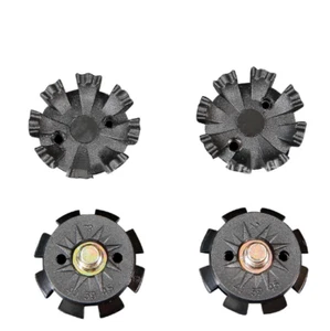 10pcs/set Golf Quick Spikes Black Metal Screw Head Spikes Fast Twist Shoe Spike - Picture 1 of 4