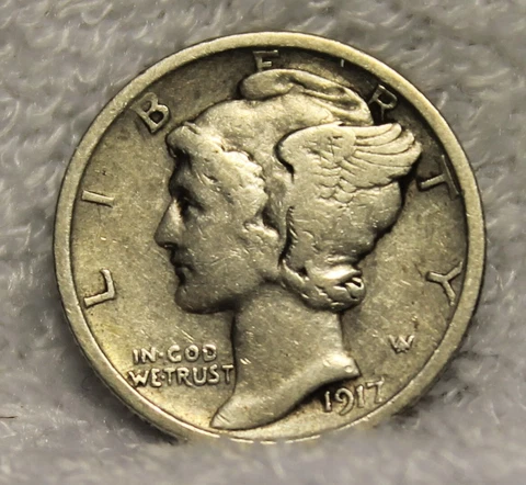 mercury dimes 1917S Cover