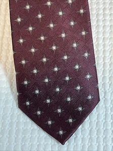 Joseph & Feiss International Hand Made Silk Men’s Neck Tie 4x 59” Burgundy - Picture 1 of 5
