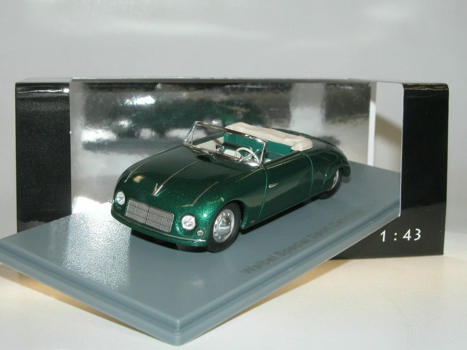 PORSCHE WAIBEL SPECIAL SPORT CABRIOLET 1948 VERDE NEO 46190 1/43 RESINA - Immagine 1 di 2