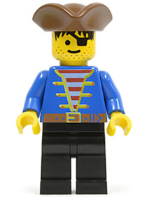 Minifigure LEGO Pirates Pirate Jacket Blue PI080 1492 1889 1891 1970 6286 6263