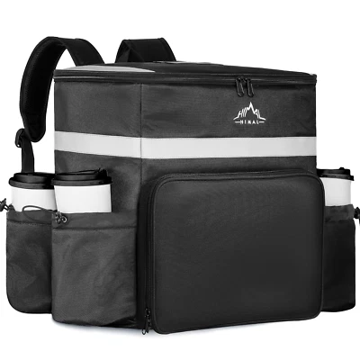 Рюкзак для доставки еды, изолированные сумки для доставки велосипеда, большая пицца D - Изображение 1 из 4