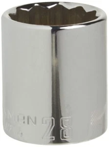 CRAFTSMAN Shallow Socket, MM, 1/2-Inch Drive, 28mm, 12-Point CMMT44276 - Picture 1 of 4