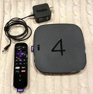 Roku 4 Streaming Media Player 4K Ultra HD Compatible 4400R Streamer HDMI - Picture 1 of 10