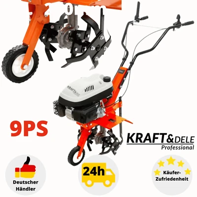Motorhacke Benzin Gartenfräse Bodenfräse Kultivator Ackerfräse Hacke Bodenhacke - Bild 1 von 4