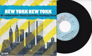 Grandmaster Flash And The Furious Five -New York New York - Part I & II- 7" 45  - Picture 1 of 1